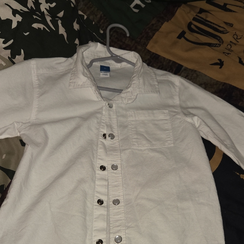 Old Navy Kids White Button Down Shirt